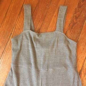 * Gray knit jumpsuit / romper